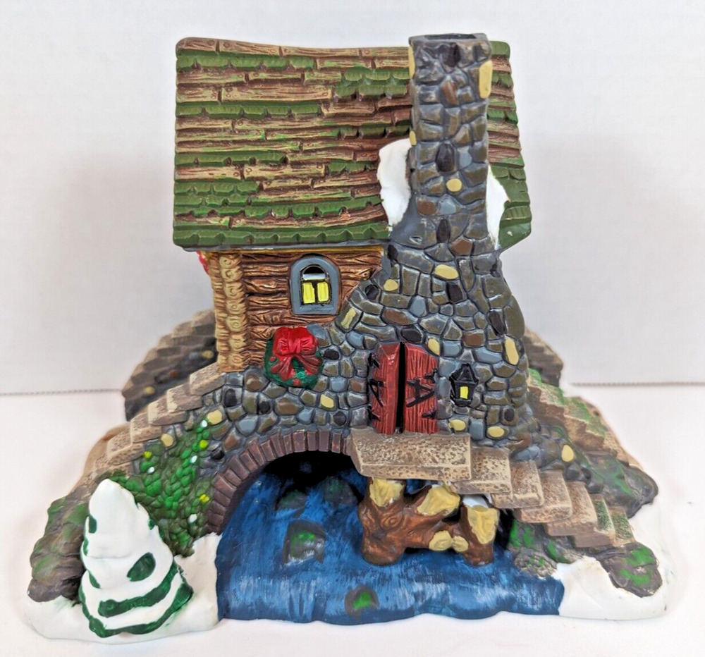 Stone Bridge With House 2001 Santa's Workbench Collection MIB